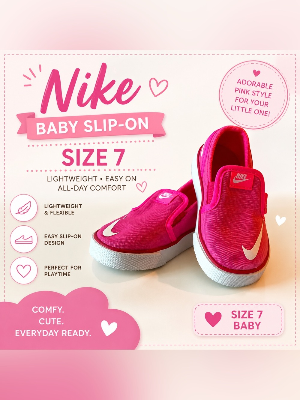Nike size 7- baby